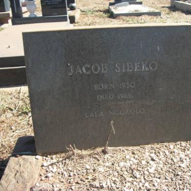 SIBEKO Jacob 1930-1966