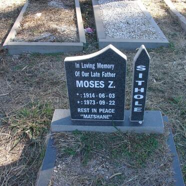 SITHOLE Moses Z. 1914-1973