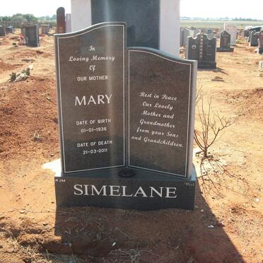 SIMELANE Mary 1936-2011