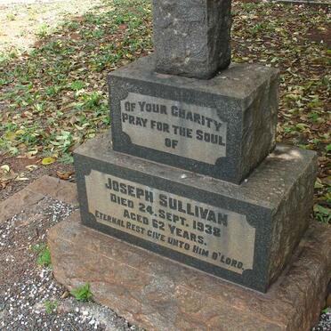 SULLIVAN Joseph -1938