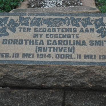 SMIT Dorothea Carolina nee RUTHVEN 1914-1941