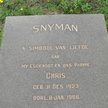 SNYMAN Chris 1923-1966