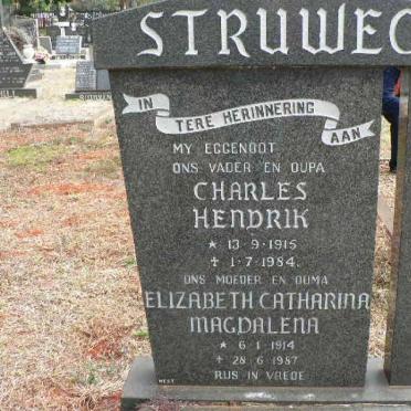 STRUWIG Charles Hendrik 1915-1984 &amp; Elizabeth Catharina Magdalena 1914-1987