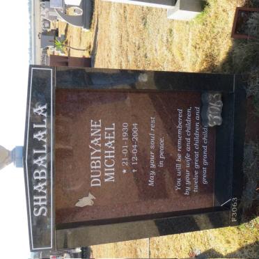 SHABALALA Dubiyane Michael 1930-2004