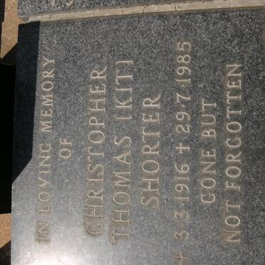 SHORTER Christopher Thomas 1916-1985