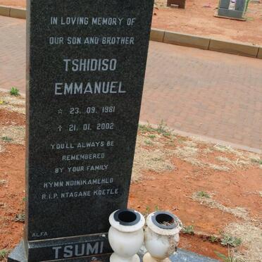 TSUMI Tshidiso Emmanuel 1981-2002