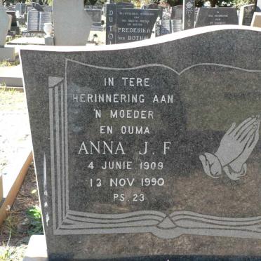 TROSKIE Anna J.F. 1909-1990