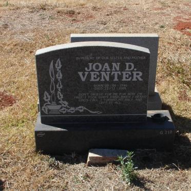 VENTER Joan D. 1946-2005