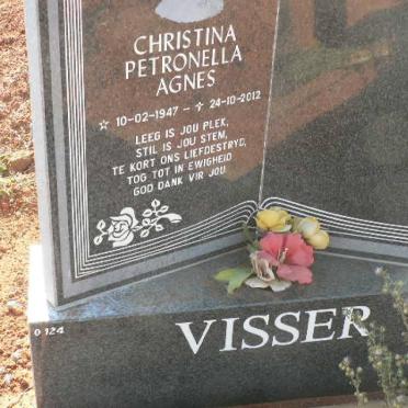 VISSER Christina Petronella Agnes 1947-2012