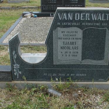 WALT Tjaart Nicolaas, van der 1938-1988