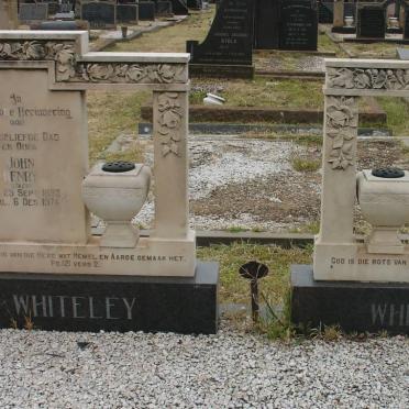 WHITELEY John Henry -1974 &amp; Gesie Maria Susanna VAN DEN BERG -1958
