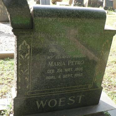 WOEST Benjamin A. -1995 &amp; Maria Petronella 1905-1993 :: WOEST Adriaan Gerhardus 1930-1949