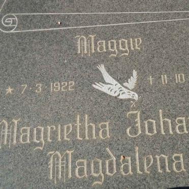 ? Magrietha Johanna Magdalena 1922-1990