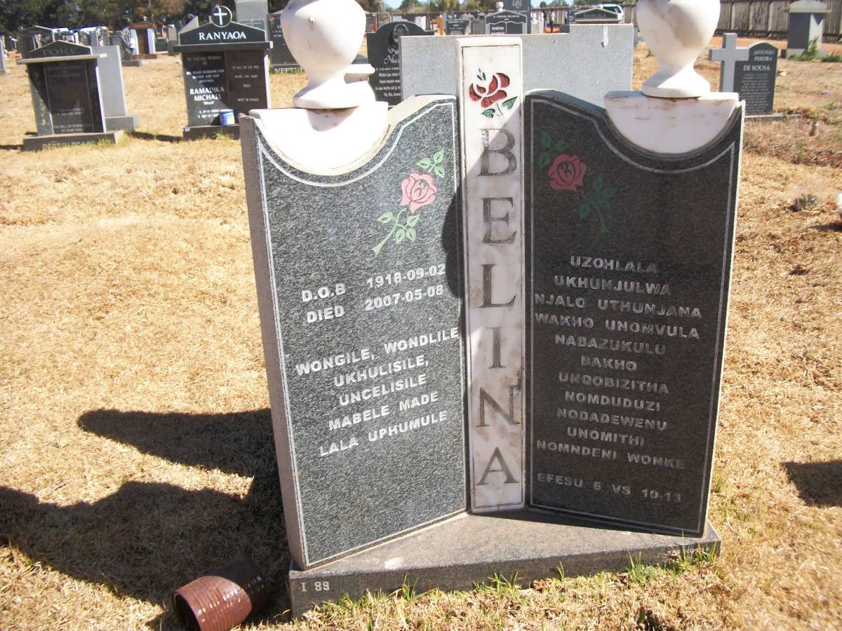 ? Belina 1918-2007