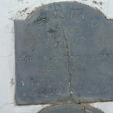 NAIRNE N., McLEOD -1880