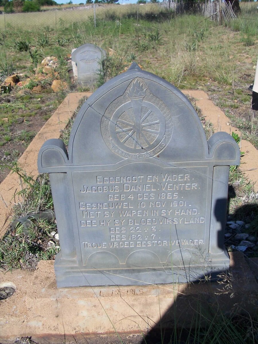 VENTER Jacobus Daniel 1865-1901