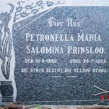 PRINSLOO Petronella Maria Salomina 1880-1963