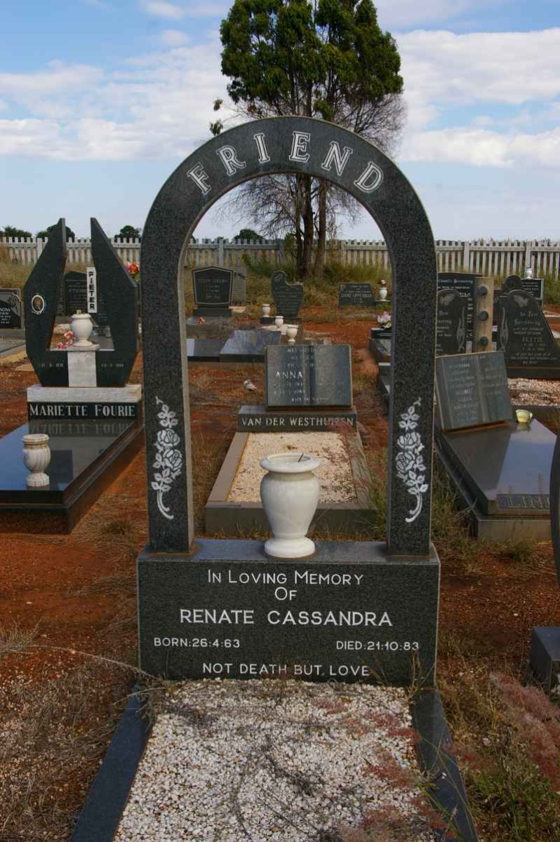 FRIEND Renate Cassandra 1963-1983