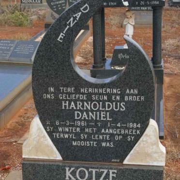 KOTZE Harnoldus Daniël 1961-1984