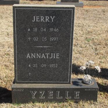 YZELLE Jerry 1946-1997 &amp; Annatjie 1952-