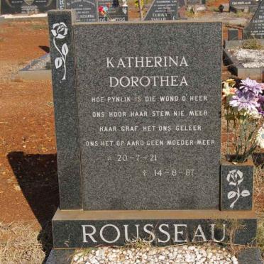 ROUSSEAU Katherina Dorothea 1921-1987