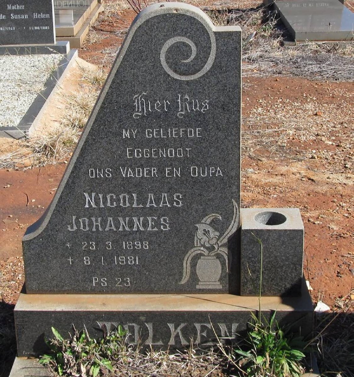 TOLKEN Nicolaas Johannes 1898-1981