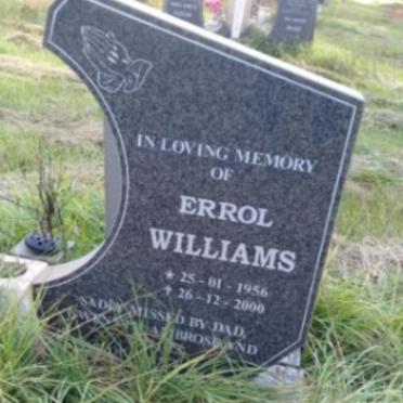 WILLIAMS Errol 1956-2000