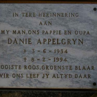 APPELGRYN Danie 1934-1994