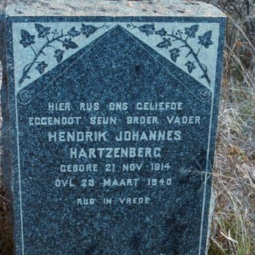 HARTZENBERG Hendrik Johannes 1914-1940