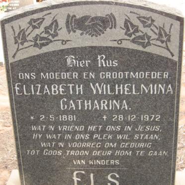 ELS Elizabeth Wilhelmina Catharina 1881-1972