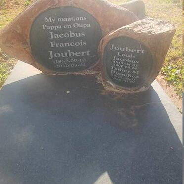 JOUBERT Louis Jacobus 1917-2000 &amp; Esther M. Dorothea 1925-2001 :: JOUBERT Jacobus Francois 1952-2010