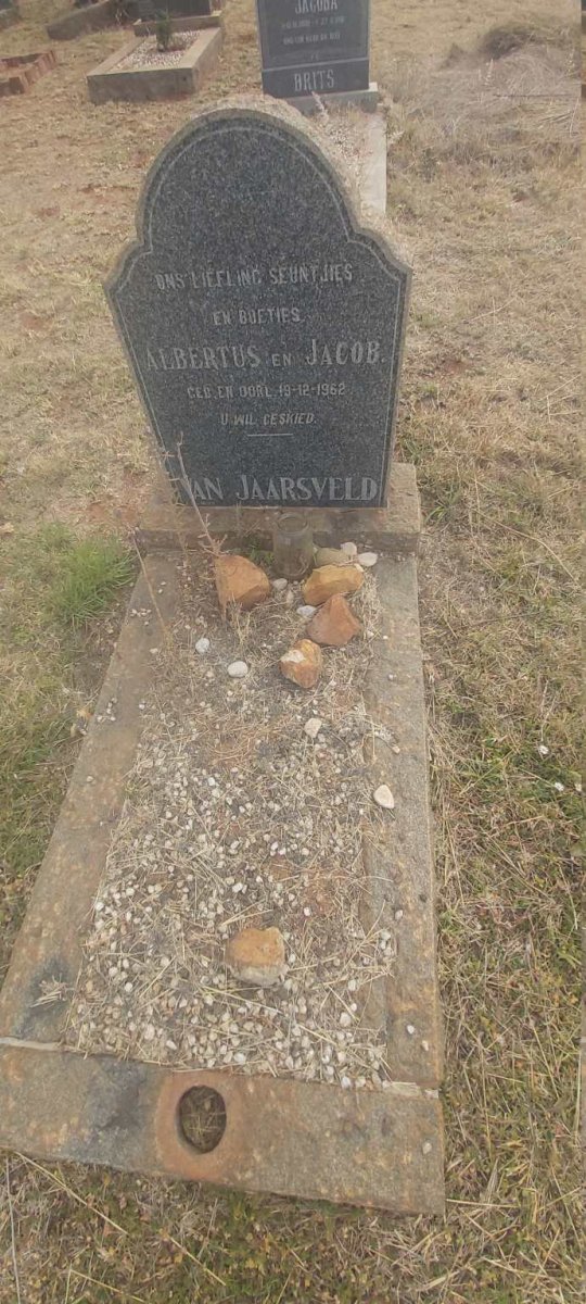 JAARSVELD Albertus, van 1962-1962 :: JAARSVELD Jacob, van 1962-1962