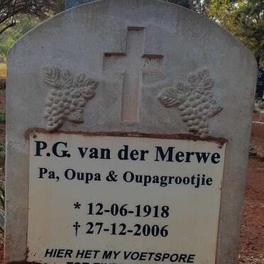 MERWE P.G., van der 1918-2006