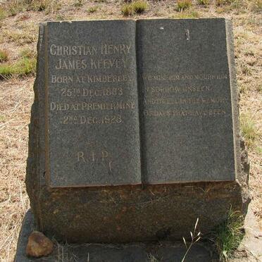 KEEVEY Christian Henry James 1883-1928