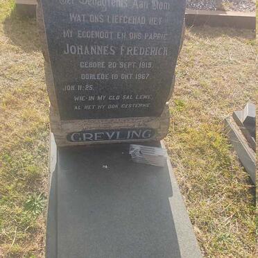 GREYLING Johannes Frederick 1919-1967