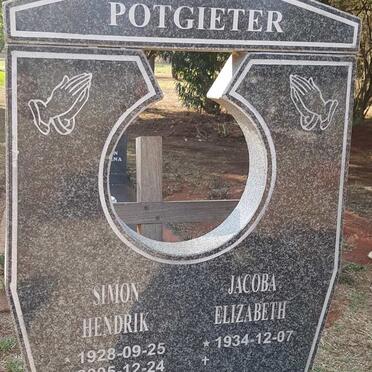 POTGIETER Simon Hendrik 1928-2005 &amp; Jacoba Elizabeth 1934-