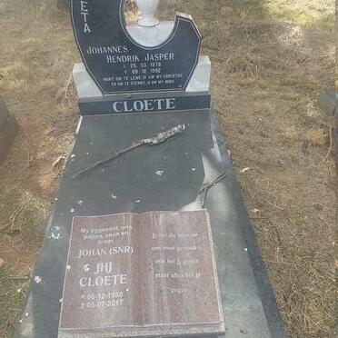 CLOETE J.H.J. 1950-2017 :: CLOETE Johannes Hendrik Jasper 1976-1992