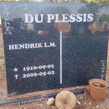 PLESSIS Hendrik L.M., du 1916-2006