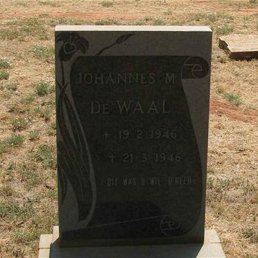 WAAL Johannes M., de 1946-1946