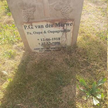 MERWE P.G., van der 1918-2006