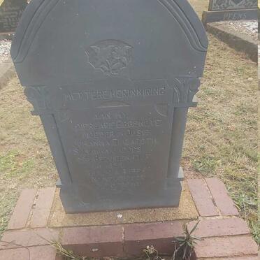 JACOBS Johanna Elizabeth Susanna nee BEZUIDENHOUT -1955