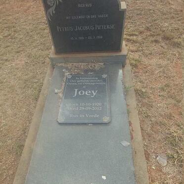 PIETERSE Petrus Jacobus 1915-1956 &amp; Joey 1920-2012