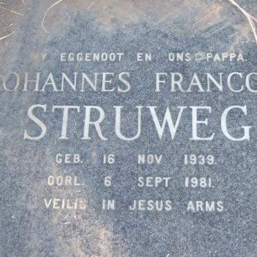 STRUWEG Johannes Francois 1939-1981