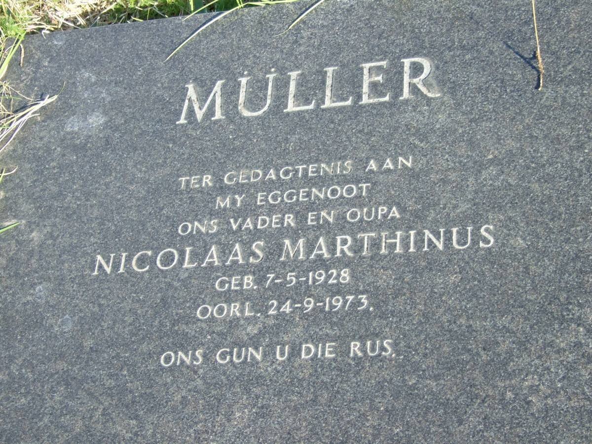 MÜLLER Nicolaas Marthinus 1928-1973