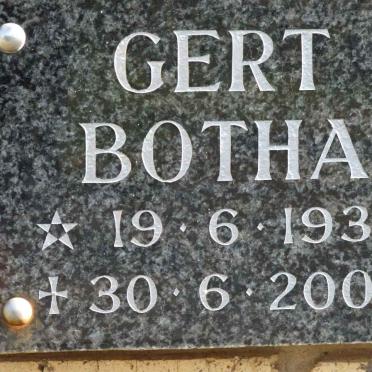 BOTHA Gert 1930-2007