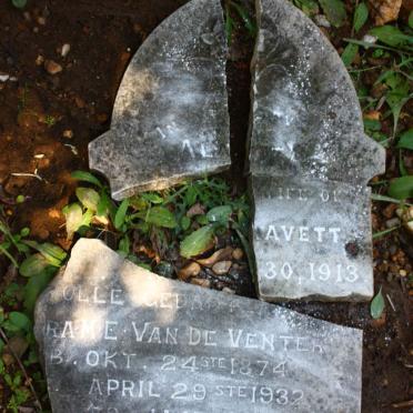 GRAVETT Al?? -1913 :: VENTER A.M.E., van de 1874-1932