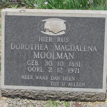 MOOLMAN Dorothea Magdalena 1881-1971