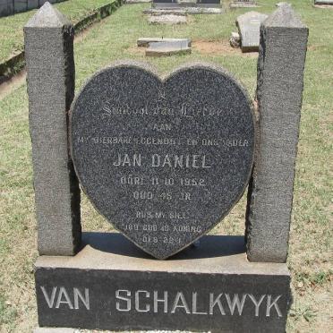 SCHALKWYK Jan Daniel, van -1952