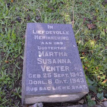 VENTER Martha Susanna 1943-1943