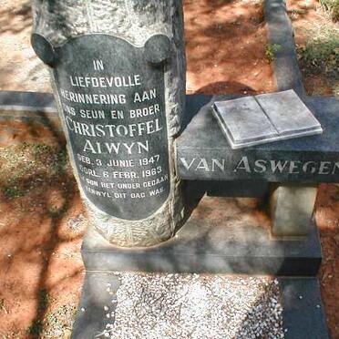 ASWEGEN Christoffel Alwyn, van 1947-1963